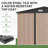 10 Ft. W X 12 Ft. D Outdoor Metal Storage Shed With Metal Base Frame Kit-108976628