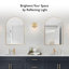 Miroir d'appoint arqué, salon, chambre à coucher, meuble-lavabo, ensemble de 2, 589960-801757545-801757550