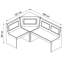 2 -Person Pine Solid Wood Dining Set-2123325160