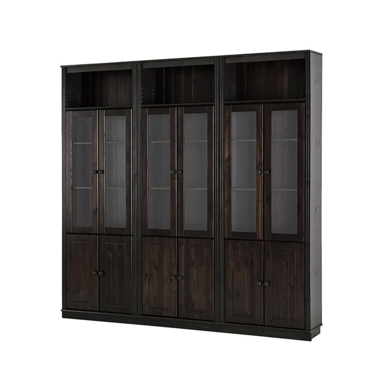 Demauria 223cm H x 518cm W Bookcase, Brown
