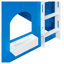 Lit mezzanine pour enfants pleine grandeur avec guirlande de lumières DEL intégrée en bleu, fabrication en bois massif