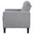 Bowen Tufted Performance Fabric Track-Arm Accent Chair, Grey-2013693303