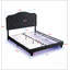 Upholstered Queen Bed With Button Tufting, Curved Design, Strong Wood Slat Support, And LED Lights For Elegant And Functional Sleeping-1688690776