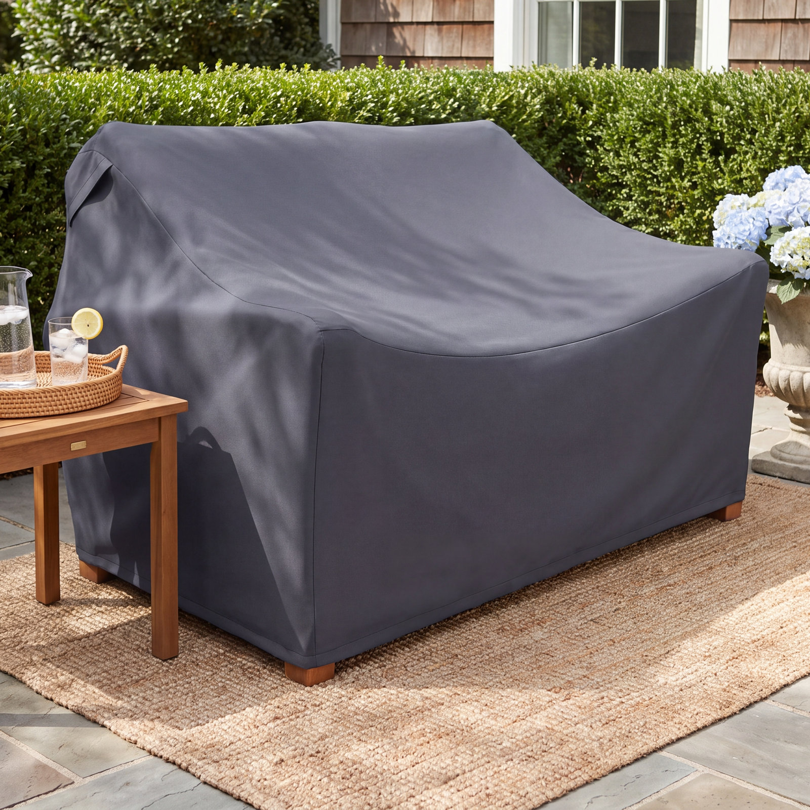 54" Teak Outdoor Patio Loveseat Cover