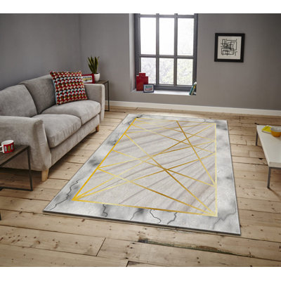 Luxurious Area Carpet (5.2 x 7.5 ft), 100% Polyester, 740 g/m² | Soft Velvet Fabric with Non-Slip Felt Dot Underside, Laminated Sponge for Comfort | Easy to Clean, Machine Washable at 86°F | Ideal for Living Room & Bedroom Decor