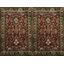 Paire de luxueux tapis bourgogne traditionnels Agra 2 x 3