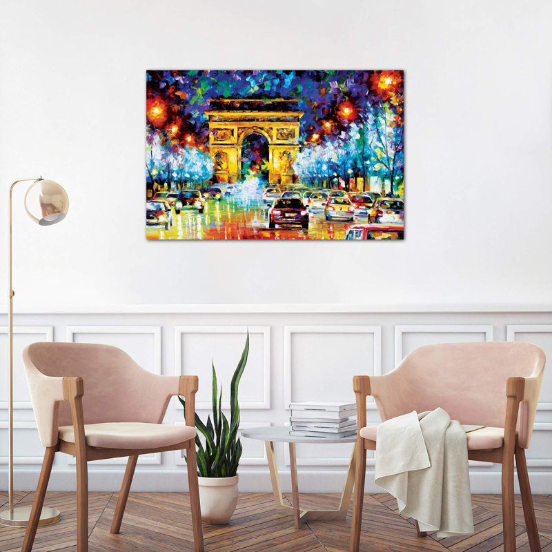 Paris Flight by Leonid Afremov - No Frame Painting on Canvas, 66.04 cm H x 45.72 cm W x 1.91 cm D