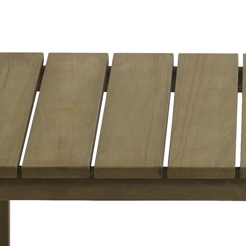 Junco Solid Wood Teak Outdoor Coffee Table, Brown