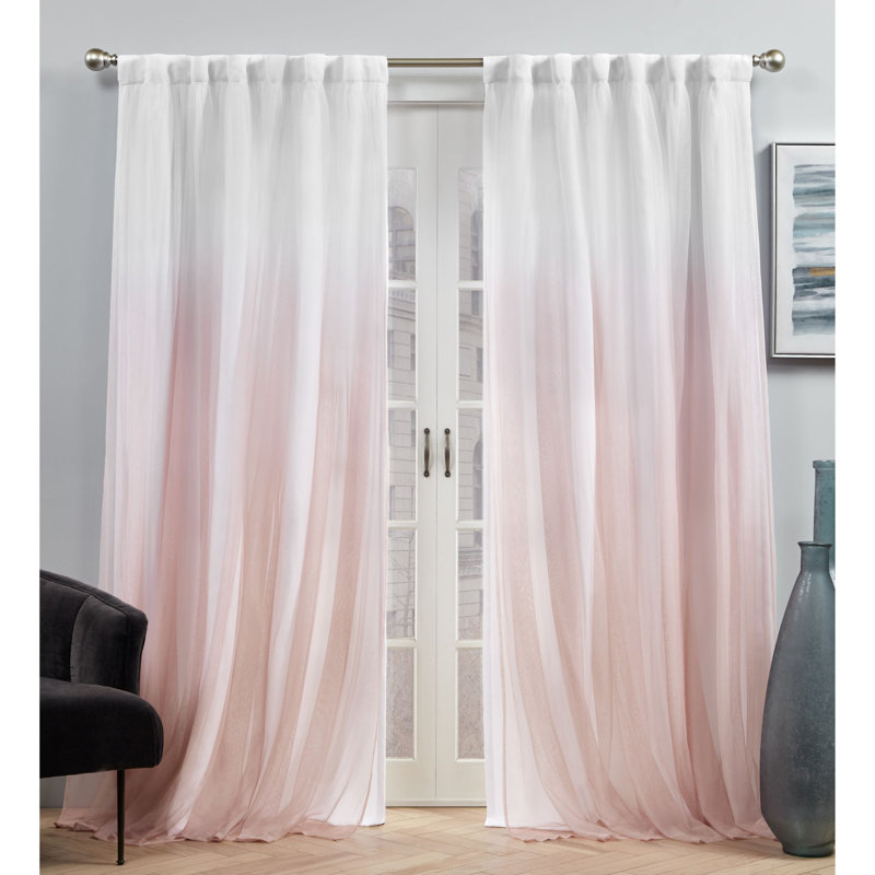 Dare Room Darkening Curtain Pair, Pink, 54" W x 84" L