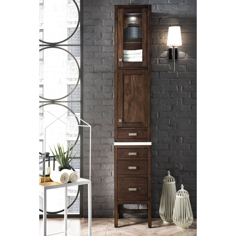 Addison 15" W Bathroom Cabinet, Mid-Century Acacia