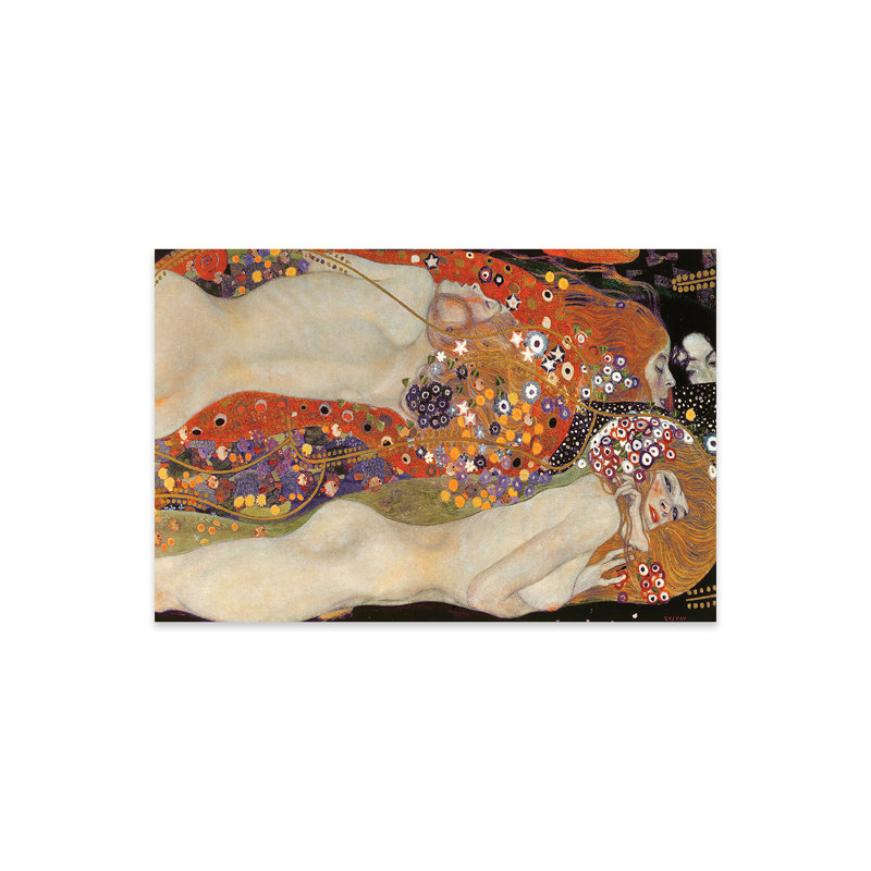 «Water Serpents II 1904», reproduction sur verre acrylique, H 16 po x l 24 po x P 0,25 po