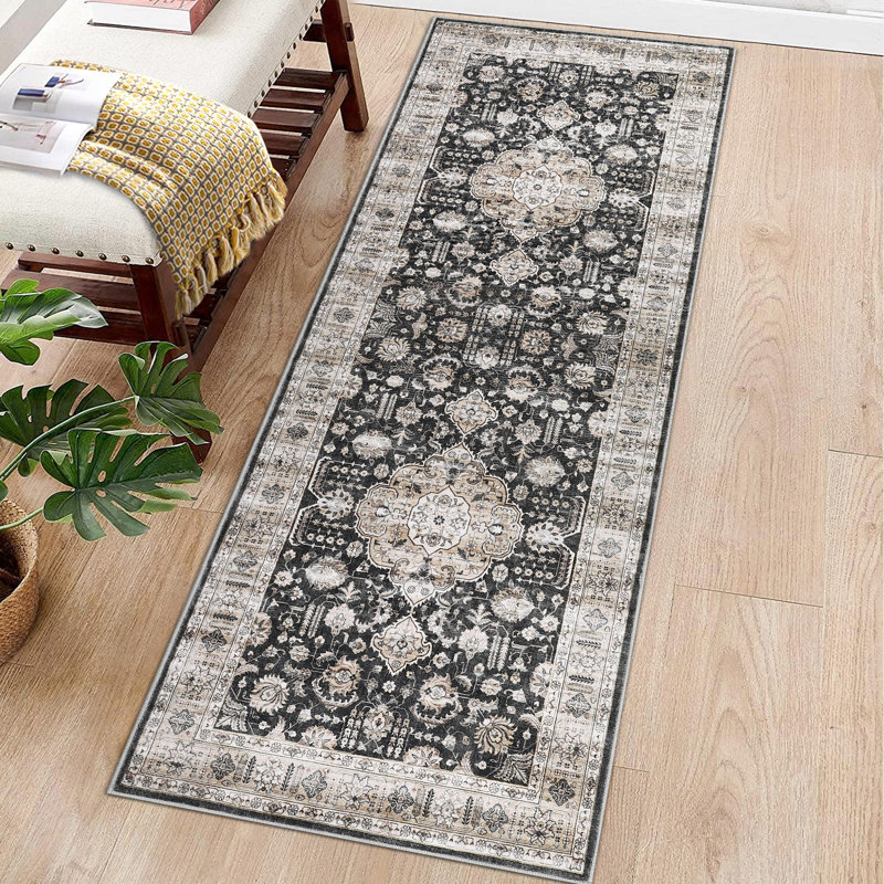 Pascarella Washable Area Rug with Non-Slip Backing, Runner 2' x 6'