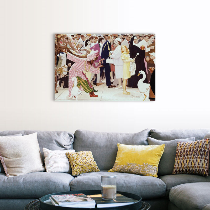 Art mural sur toile The samedi People, Toile tendue, H 32 po x l 48 po x P 1,25 po