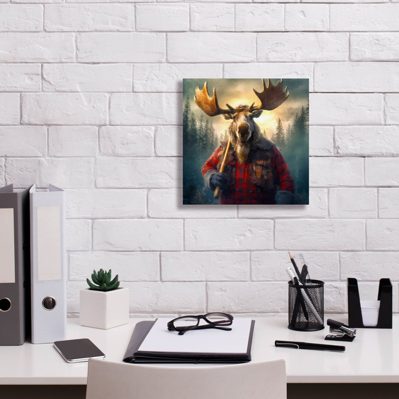 'Lumberjack' by Sean Parnell Canvas Wall Art