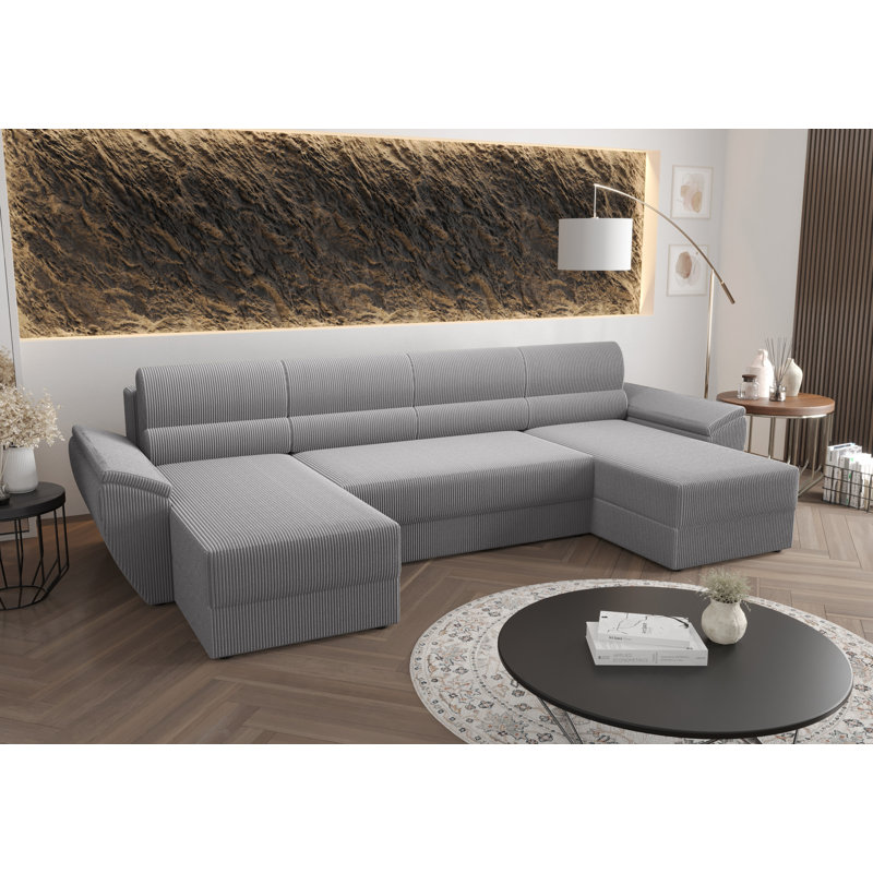 Berk 5 Seater Corner Sofa , Gray - Poso110