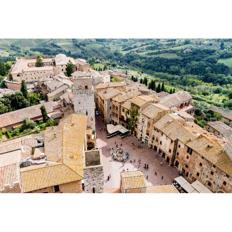 San Gimignon - photographie sur toile tendue, H 20 po x l 30 po