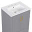 Meuble-lavabo 24 po avec lavabo, armoire en panneau de fibres à densité moyenne avec cadre en bois massif, 1 tiroir divisé et 2 portes à fermeture douce avec double tablette sur la porte, meuble-lavabo autoportant-1947346374-1947346373