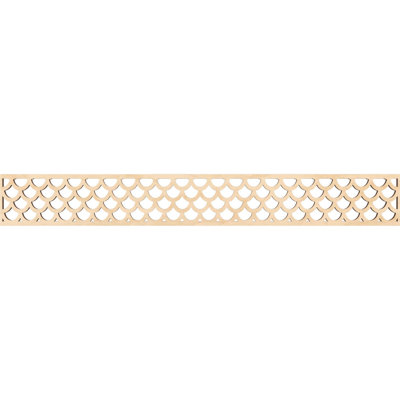 46 1/4"W x 6"H x 3/8"T Hudson Fretwork Moulding, Birch