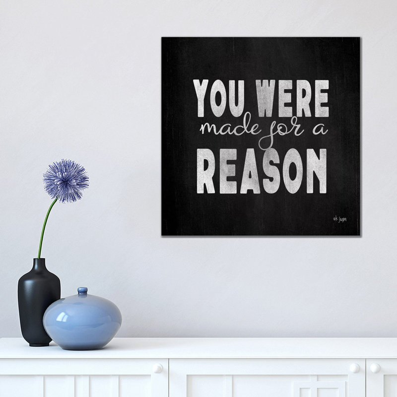 Made for a Reason 1 Piece Wrapped Canvas Wall Art, 45.72 cm H x 45.72cm W