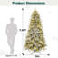 Arbre de Noël artificiel pré-éclairé enneigé-1382419618