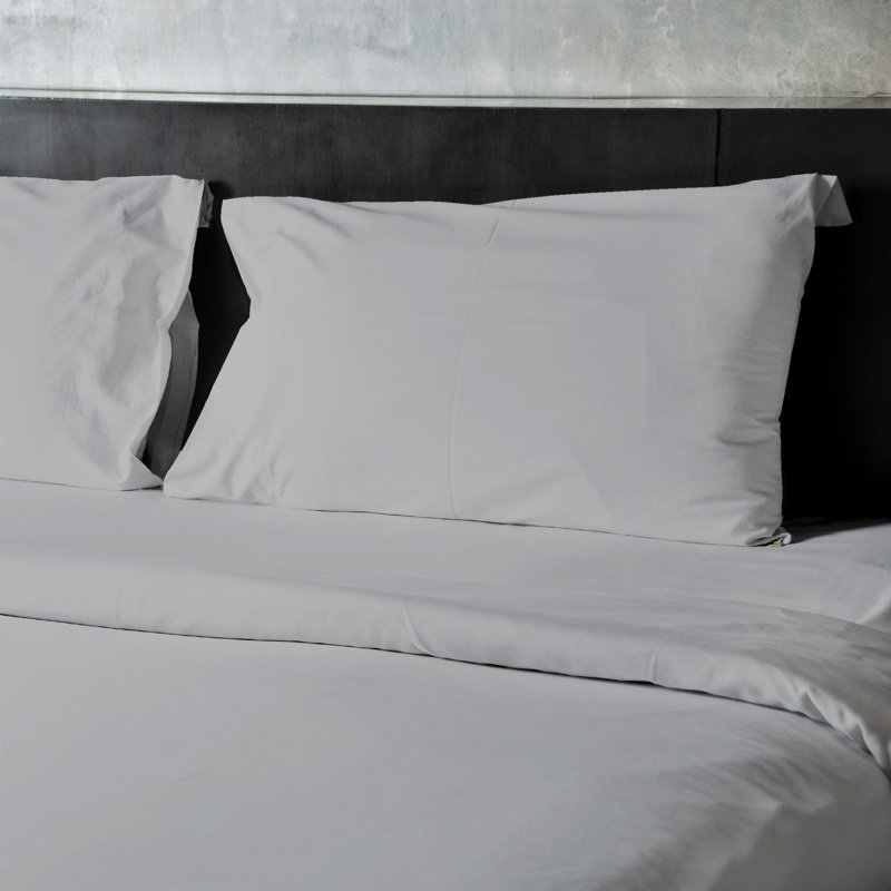 Ensemble de draps en micro-fibre, Ensemble de drap pour lit très grand avec drap-ho, Argent