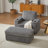 42.5-Inch Corduroy Single Recliner With Backrest Pillow, Cup Holder Design, Storage Footrest, Comfortable Sofa-Deep-Seated Living Room Sofa-309554112