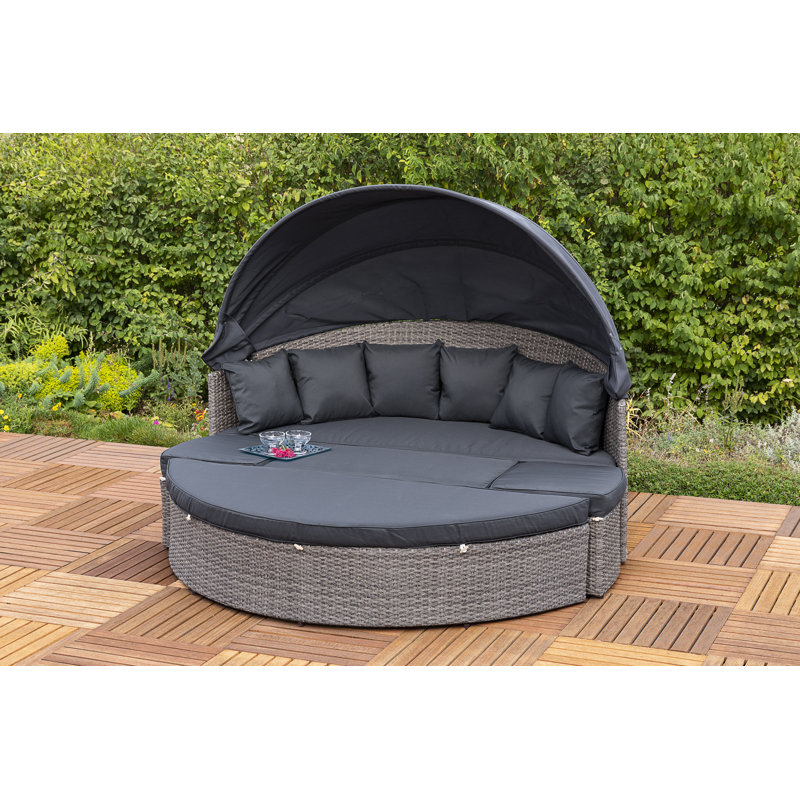 Doyt 180 cm W Patio Daybed with Cushions
