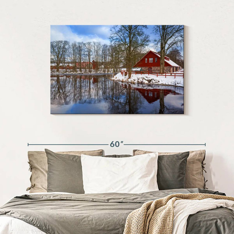 Lilie Winter Lake House, H 30 po x l 45 po