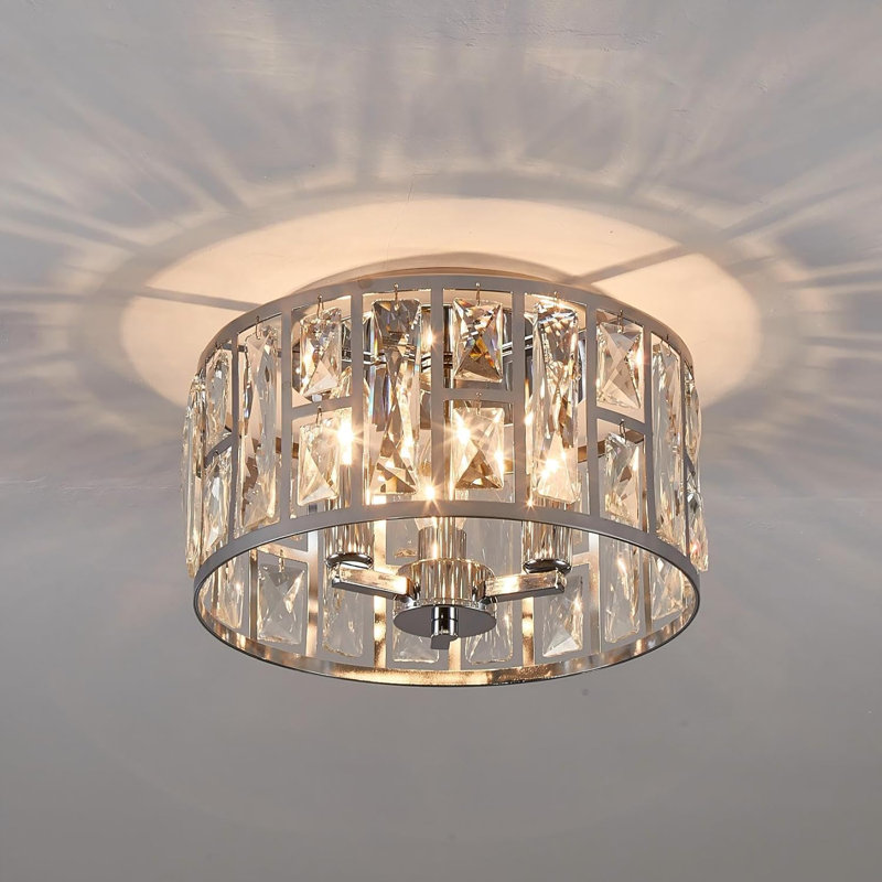 Flush Mount, Chrome, Silver