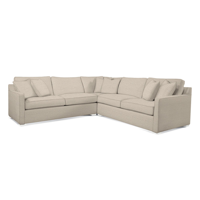 Brentwood Sectional, Gray Sugar Performance; 0863-84, Frost White