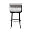 Tabouret de bar pivotant en similicuir Conover-302692101-302692099