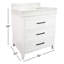 Meuble-lavabo simple 30 po avec comptoir Bayla-1937399299