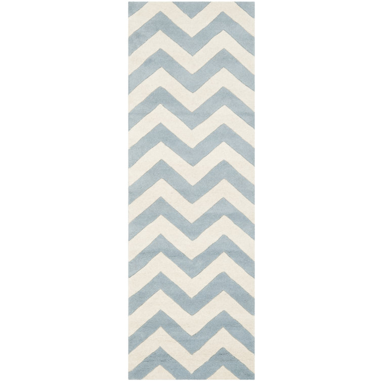 Fegley Chevron Wool Hand Woven Area Rug