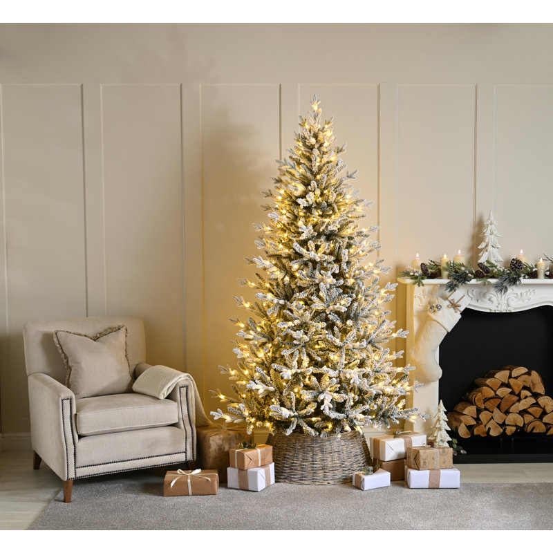 Lighted Artificial Pine Christmas Tree, 3.15ft H