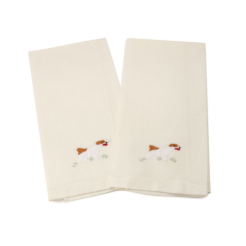 Ensemble de 2 serviettes en lin invité