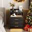 Eaden 3 Drawer Nightstand With Light-1721017810