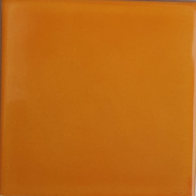 4.2" x 4.2" 9pcs TalaMex Yellow Mexican Clay Tile Handmade Talavera Backsplash Mosaic