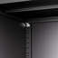 Armoire de garage en métal de 72 pouces avec serrure à 3 points, tablettes réglables pour les objets encombrants, armoire de rangement en acier et bureau noir, 4 tablettes, rangement verrouillé, trous pré-percés