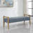 Daylight Polyester Upholstered Bench