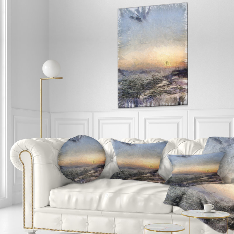 Coussin lombaire aquarelle