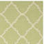 Tapis ivoire / vert clair en laine et coton tissé à la main Estevez-1490264746
