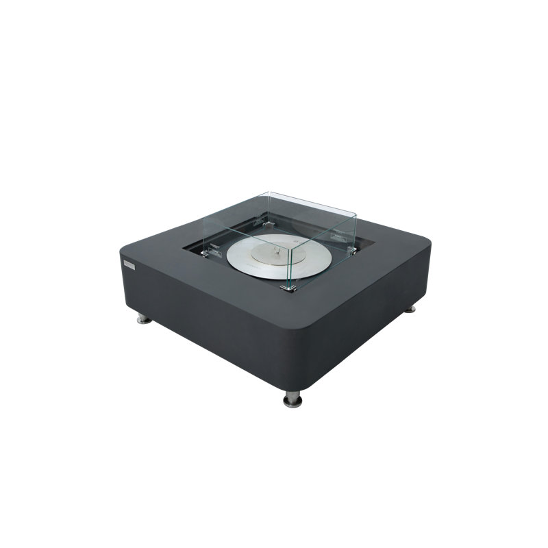 Perth 40" Ethanol Fire Table, Slate Black