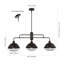 Antigone 3 - Light Oil Rubbed Bronze Kitchen Island Pendant