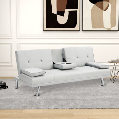 Garway 66.2'' Faux Leather Reclining Sofa
