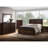 Queen Walnut Panel Bed With Convenient Storage And Stable Mattress Support Classic