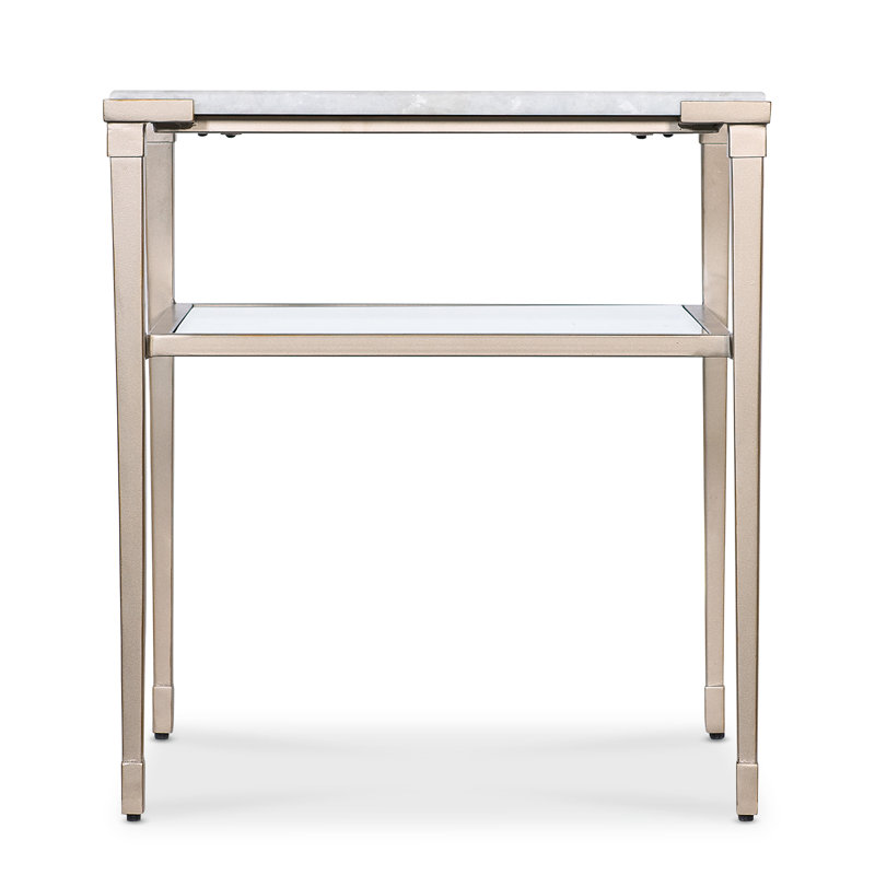 Melange Stone End Table