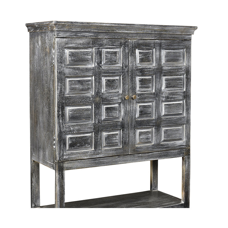 Khiem Solid Wood Accent Cabinet