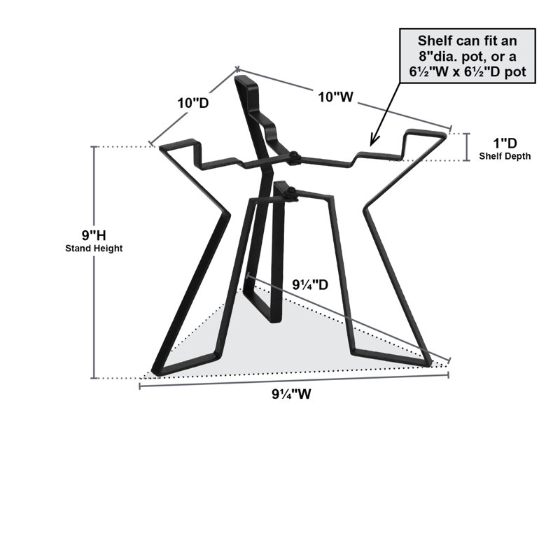Aleyska Metal Plant Stand