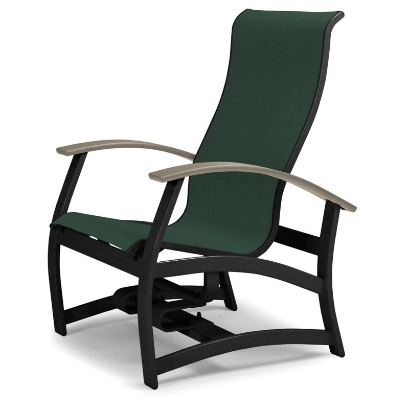 Askar Swivel Powder Coated Aluminum Outdoor Lounge Chair, Textured Desert, Forest Forest Green 22D Sunbrella®, Desert P60