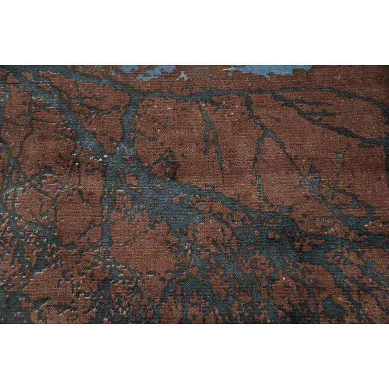 Tapis abstrait lune au clair de lune 6 x 8